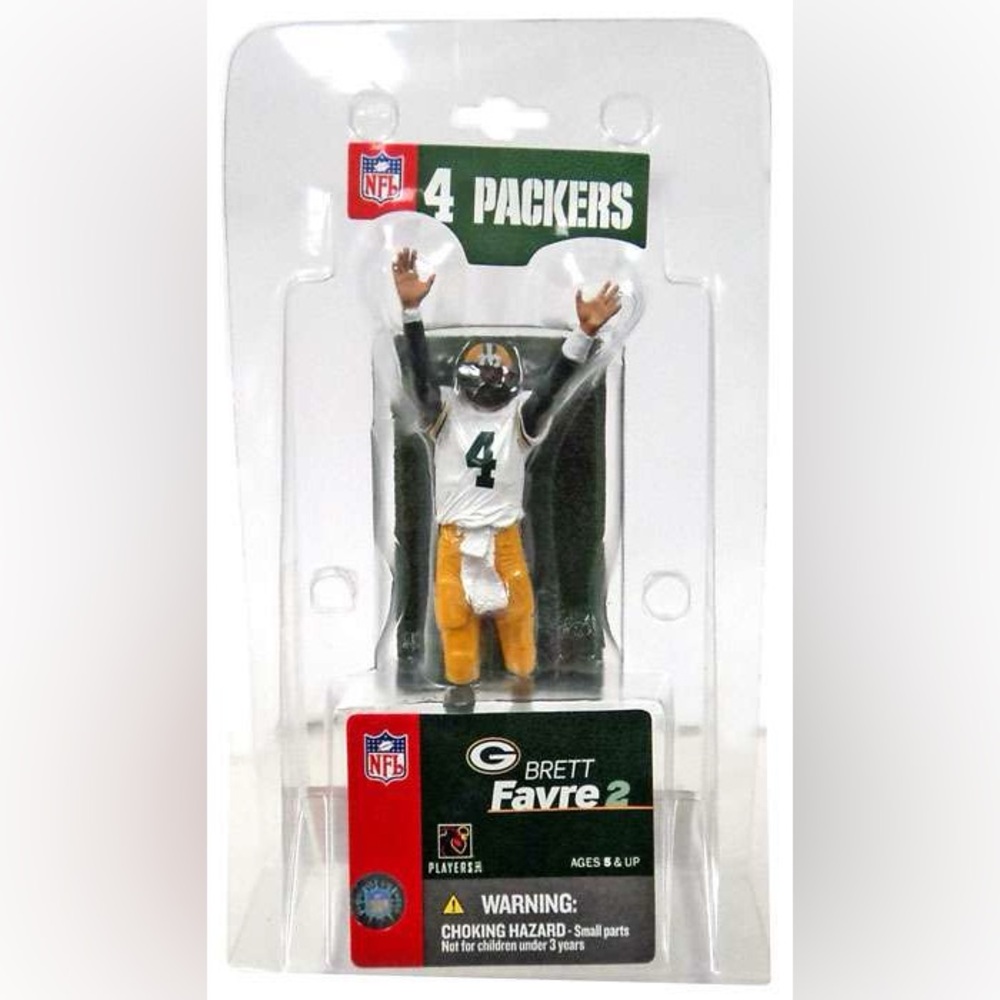 McFarlane NFL Green Bay Packers Sports Picks Football Brett Favre Mini Figure